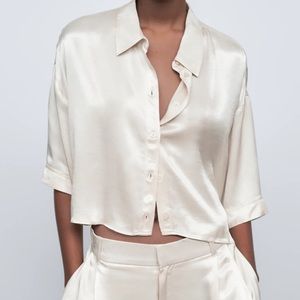 NWT Zara silk blouse